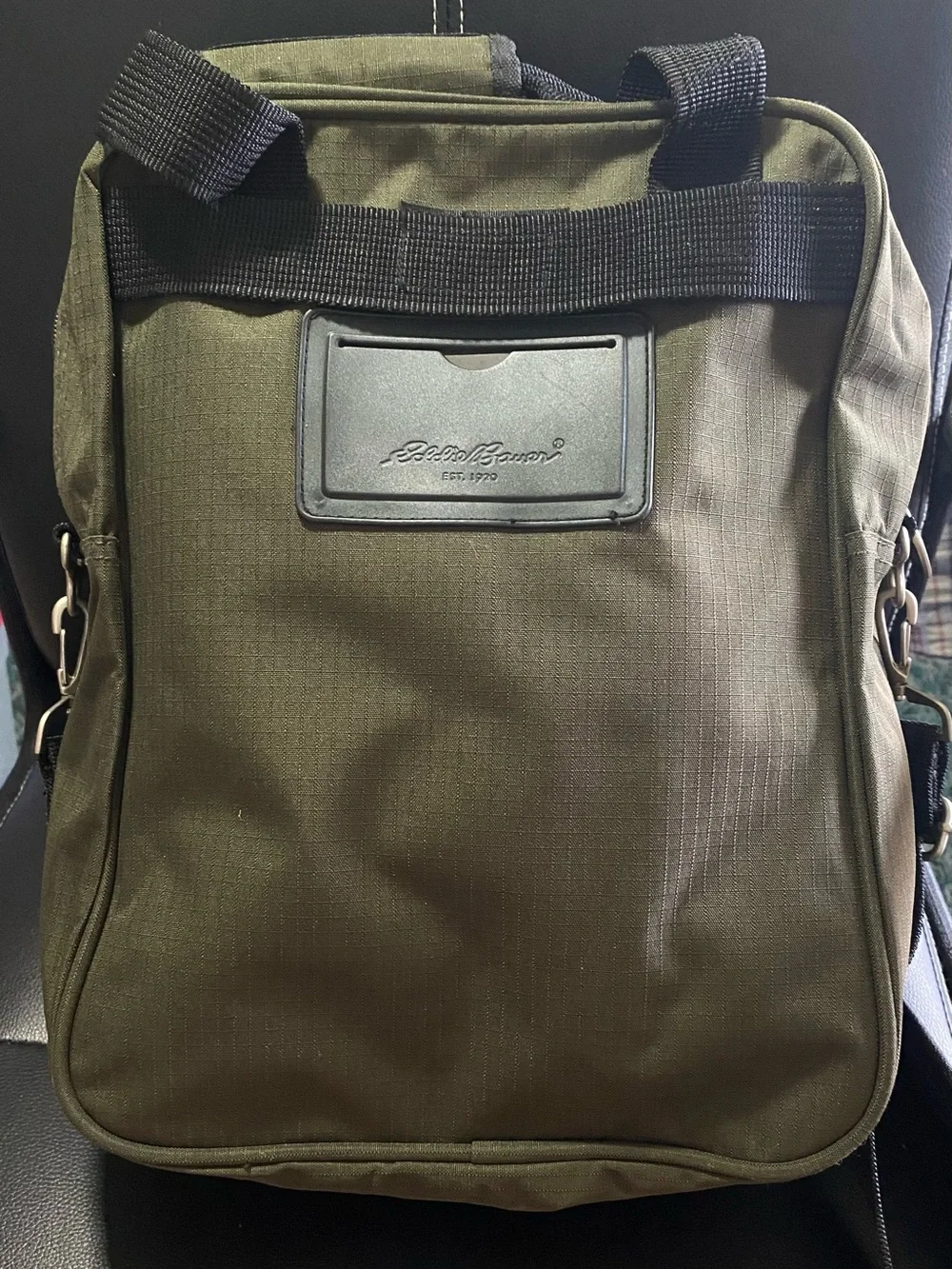 Eddie Bauer Men's Olive Green Crossbody/Tablet Bag